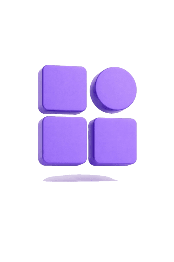 Abstract 3D representation of modular app components