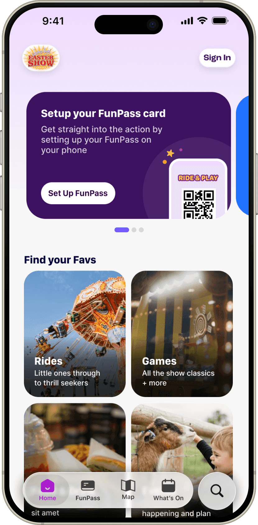 Ludo visitor mobile app screen preview